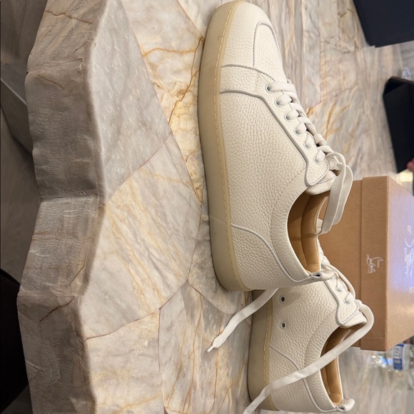 Christian Louboutin White Leather Sneakers